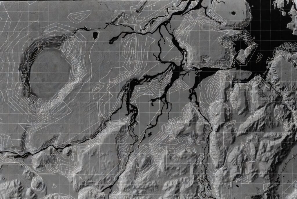 Mothman eDNA testing: Topographical intelligence map of the McClintic Wildlife Management Area water sampling zones.
