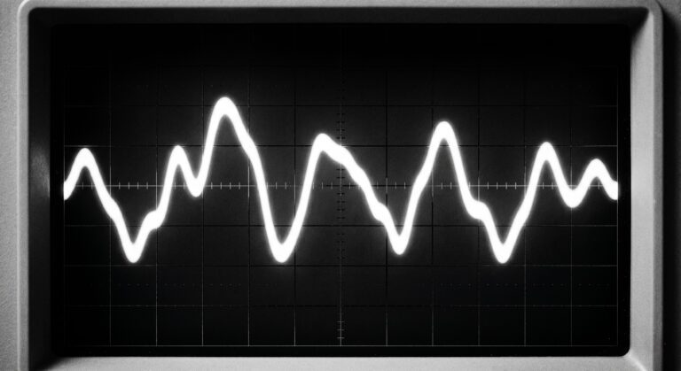 Forensic seismograph readout displaying the low-frequency infrasound waves related to The Worldwide Hum.